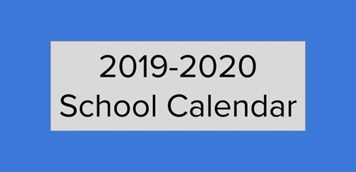 19-20 School Calendar